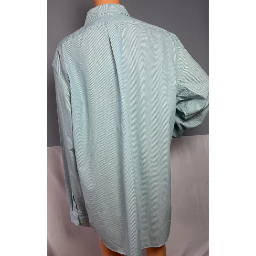 Banana Republic Mens XL NWT Green Stripe Non-Iron Classic Fit Shirt.